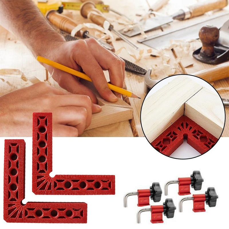 Rechte hoekversteller voor houtbewerking