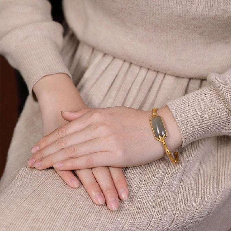 Elegante antieke bamboe armband