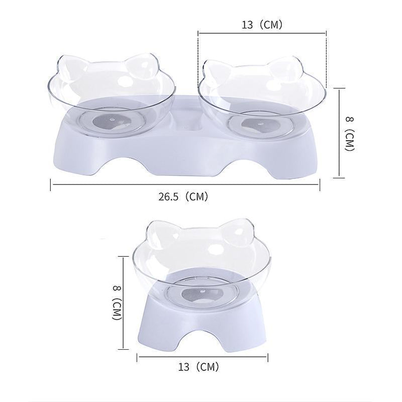 Kattenvoerbak (enkel/dubbel)