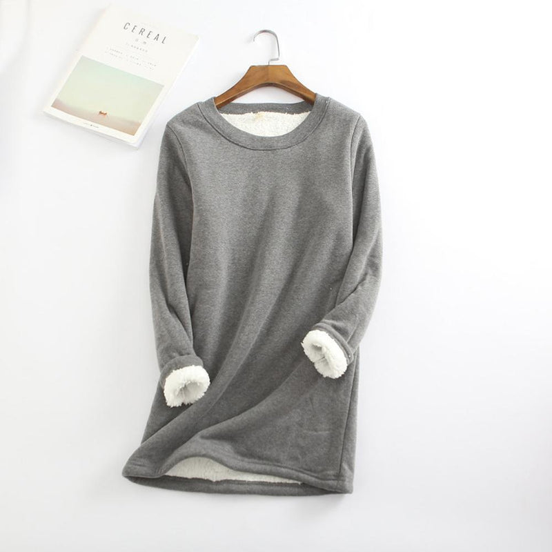 Casual Warm sweatshirt met ronde hals