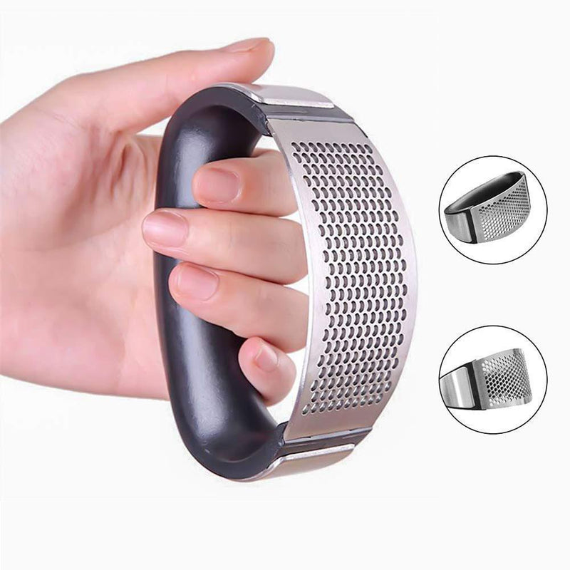 Roestvrijstalen knoflookpers