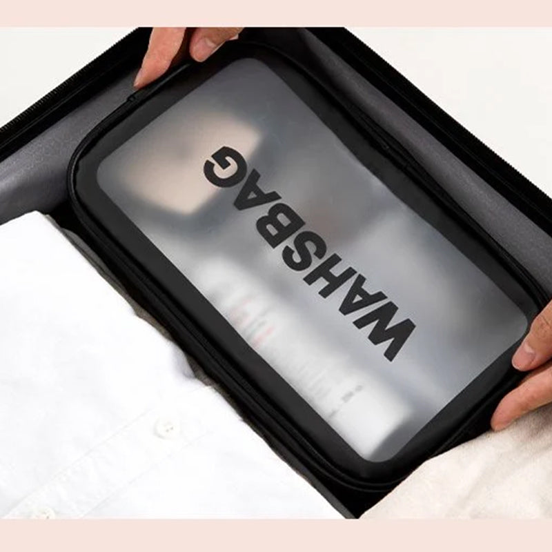 Doorschijnende make-up tas