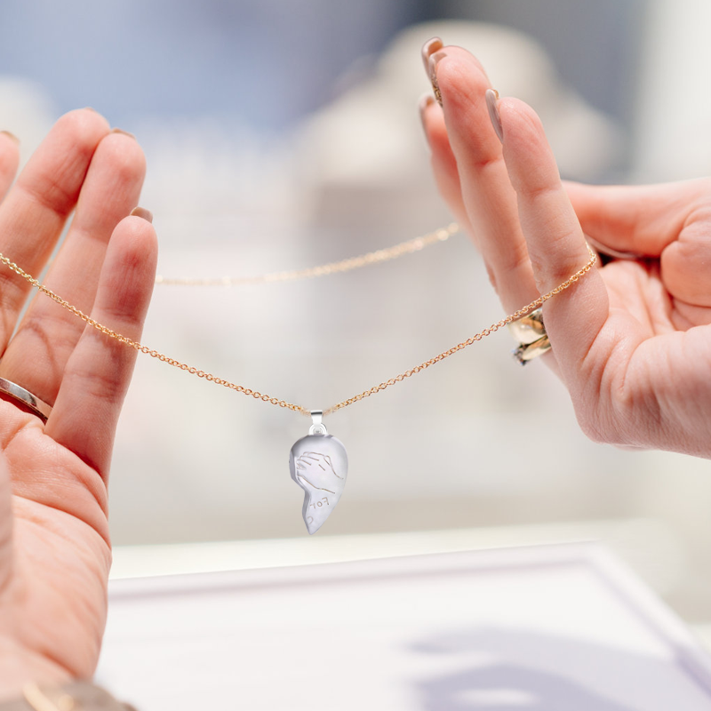 Side by Side Bijpassende Ketting met Magneet