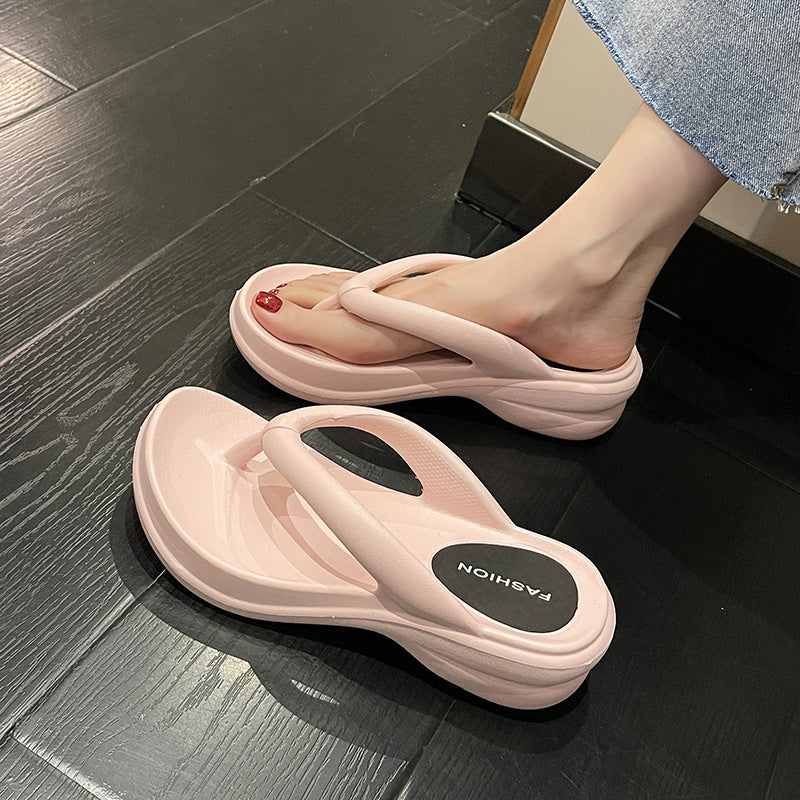 Teenslippers met dikke bodem