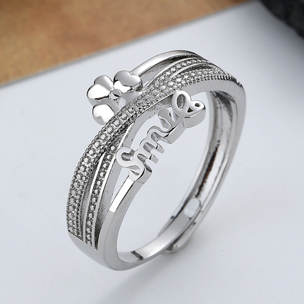 Lichte luxe transfer kralen ring