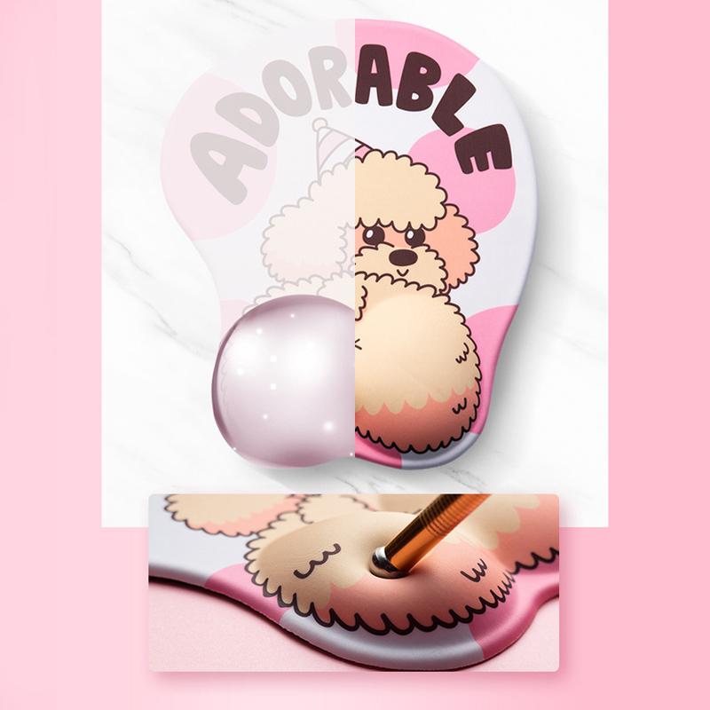 3D-muismat voor honden met polssteun