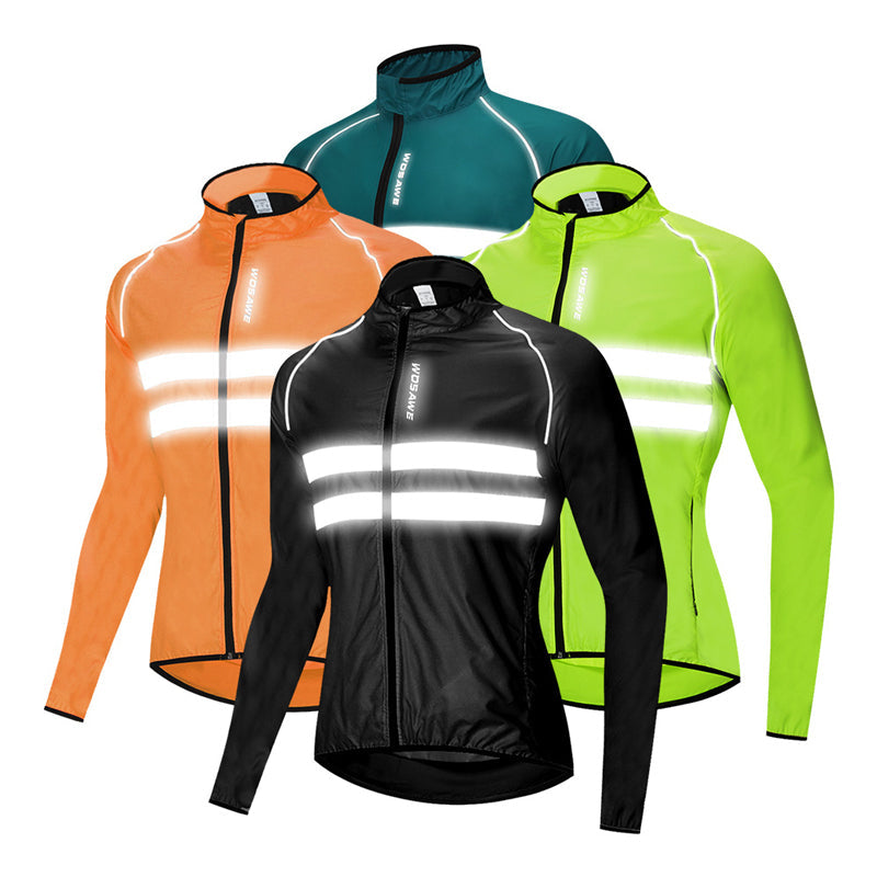 Windjack met lange mouwen voor fietsen