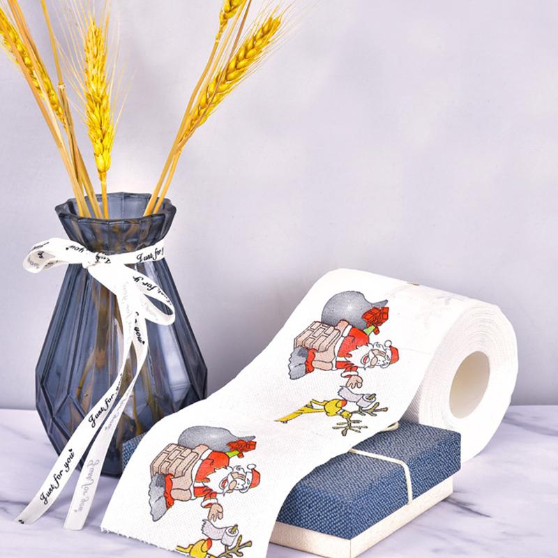 Rolpapier met kerstprint