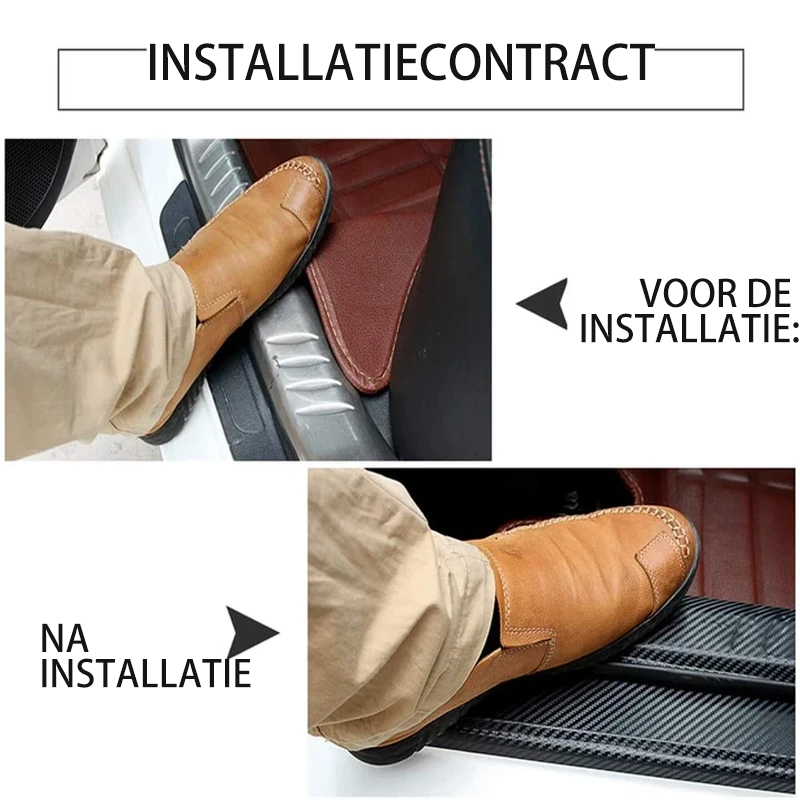 De Stickers van de autodeurdorpels