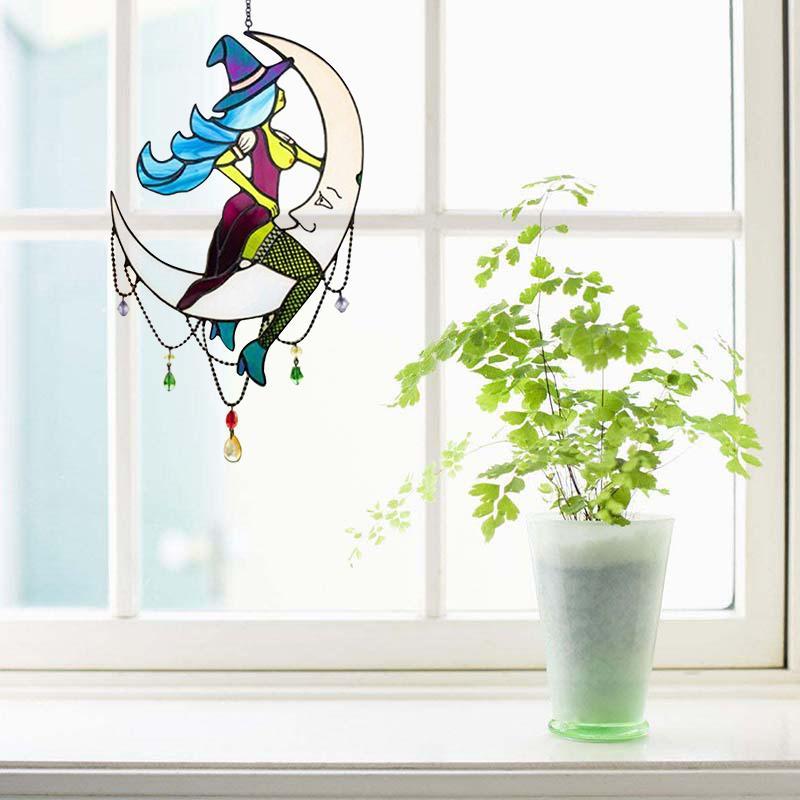 Heks boven de maanlichtdecoratie