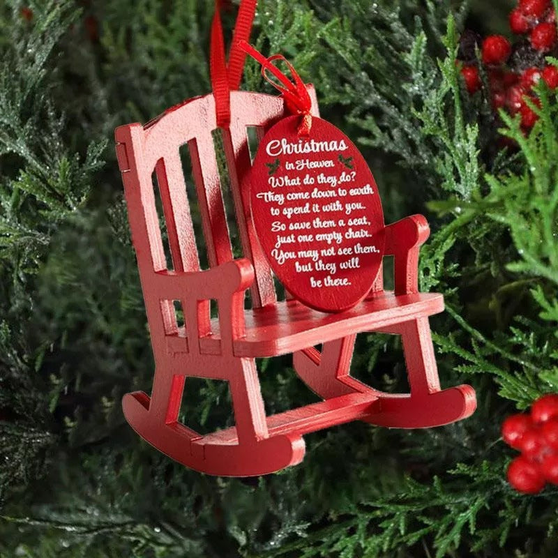 Kerst in de hemel Schommelstoel Ornament