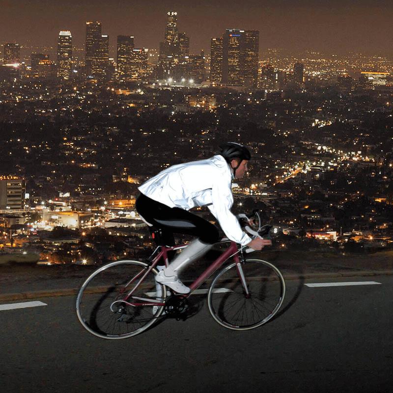 Volledig reflecterend fietsjack met hoge zichtbaarheid Succes