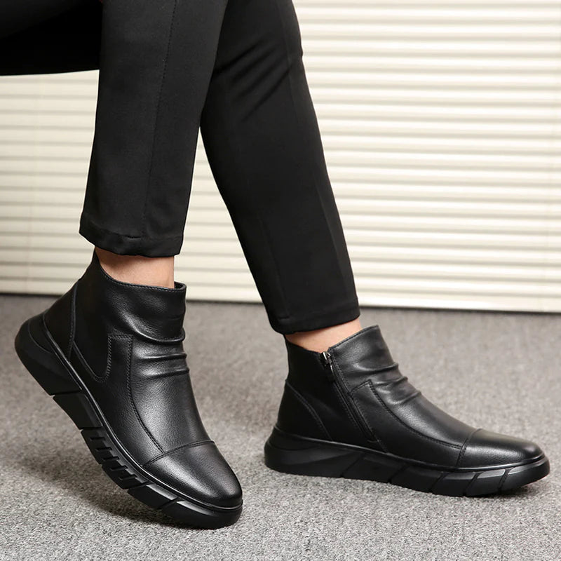 High-top leren Martin-laarzen in Britse stijl voor heren