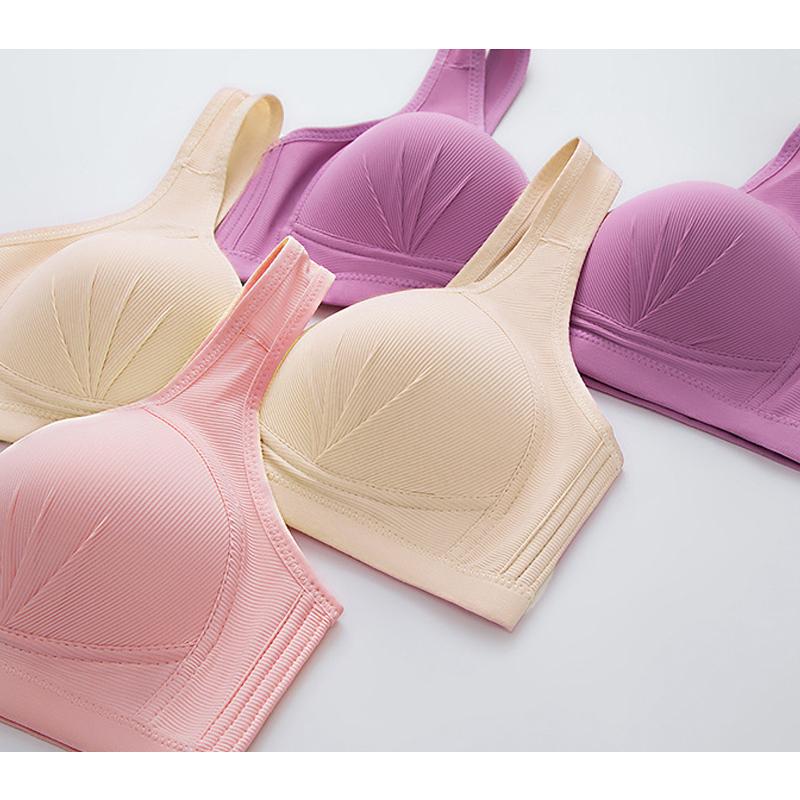 Plus size voorsluiting elastische push-up comfort bh