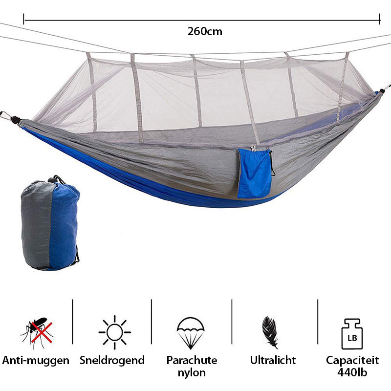 Ultralichte klamboe hangmat