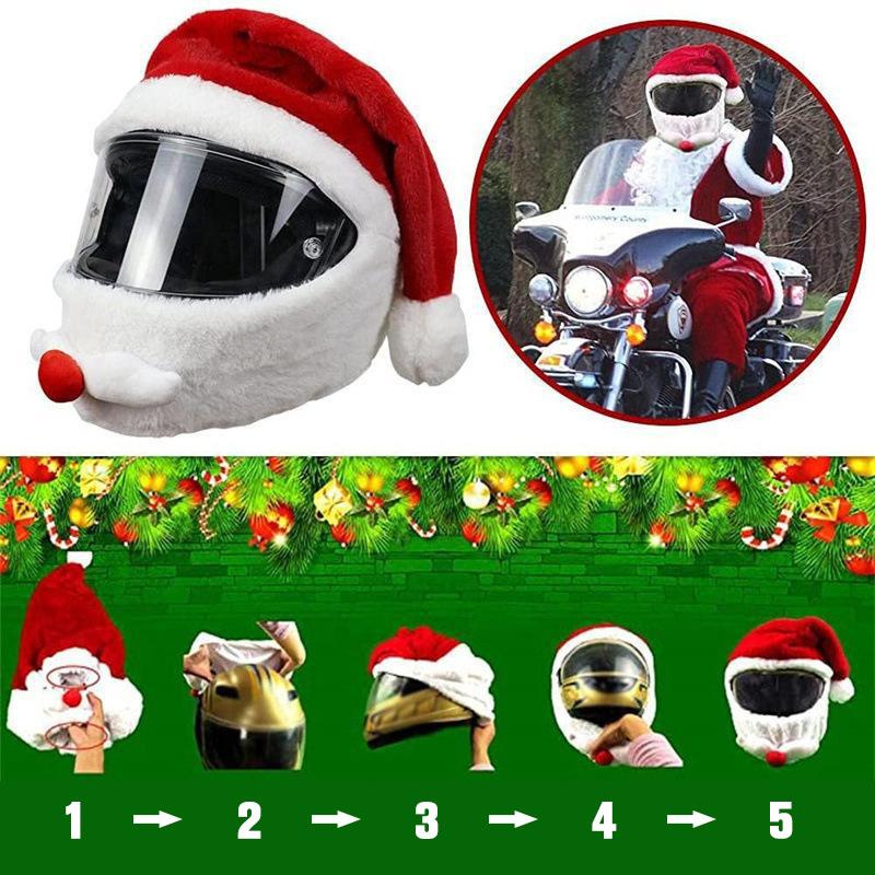 Santa Claus Motorfiets Helm Beschermer
