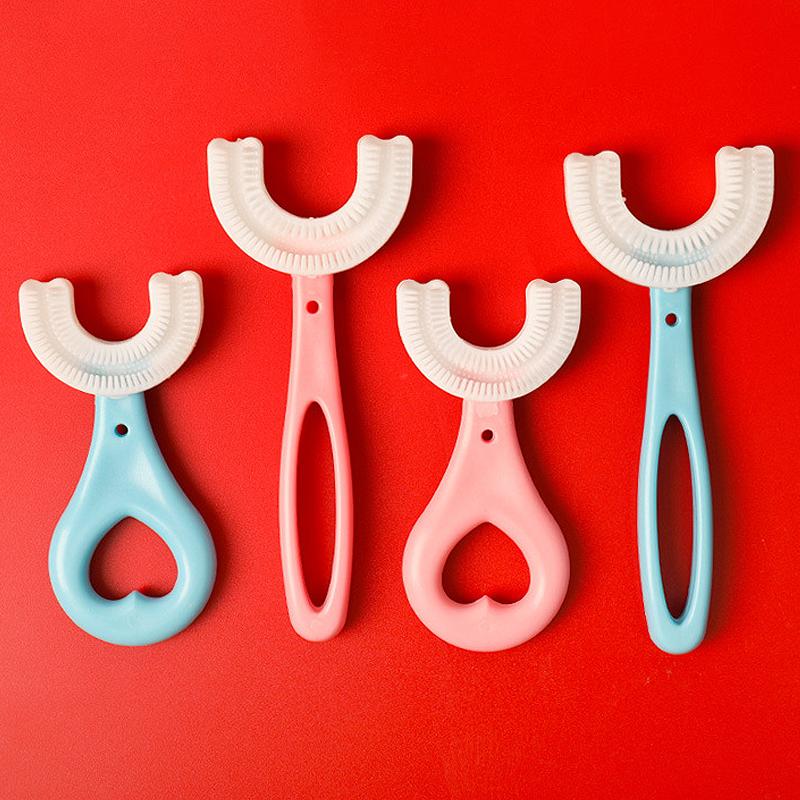 U-vormige tandenborstel voor kinderen