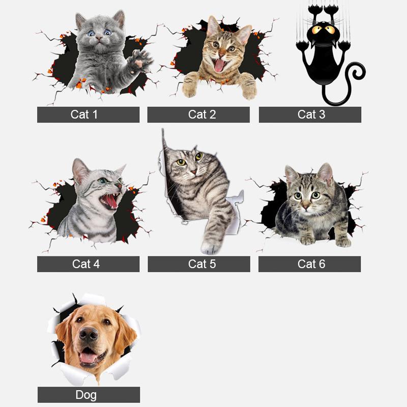 3D-simulatie Leuke creatieve autostickers