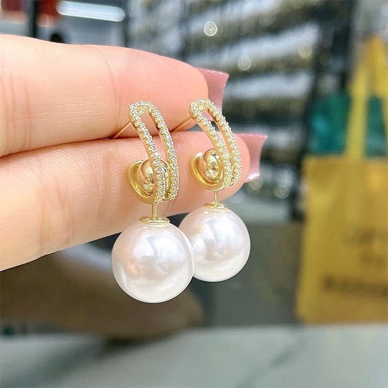 Elegante parel oorbellen