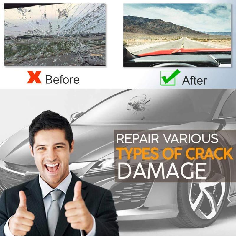 Nano-reparatievloeistof voor autoglas