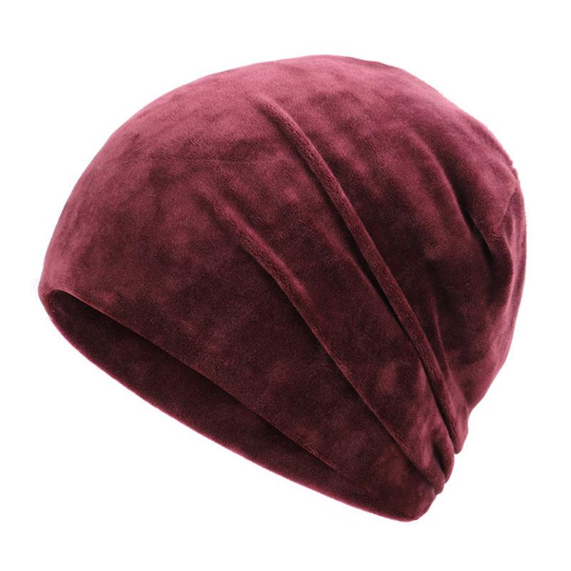 Zachte winter muts met strass steentjes