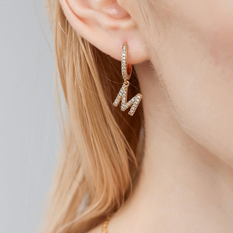 Alfabet Hoepel Oorbellen