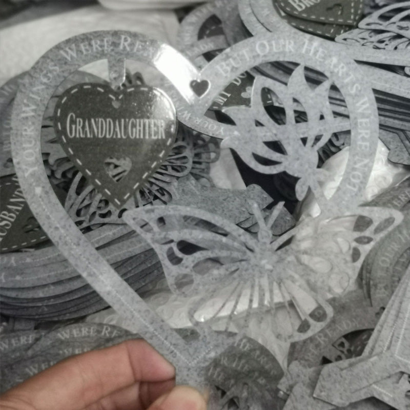 Vlinder Kaart Ornament