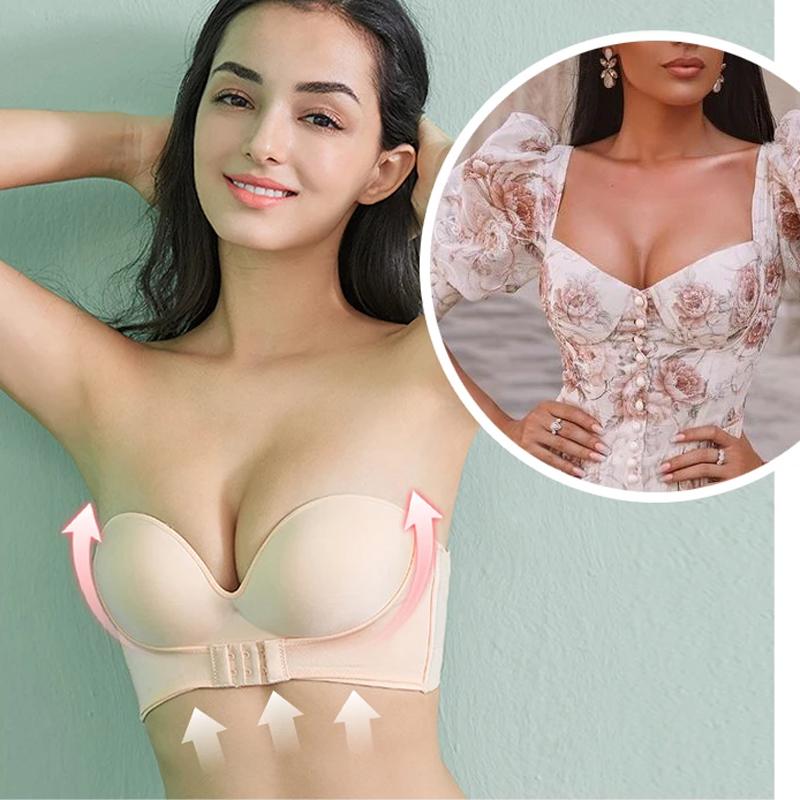 Strapless bh met gesp aan de voorkant
