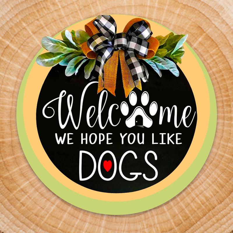 Welkomstlijst van houten lijst🐶🐾
