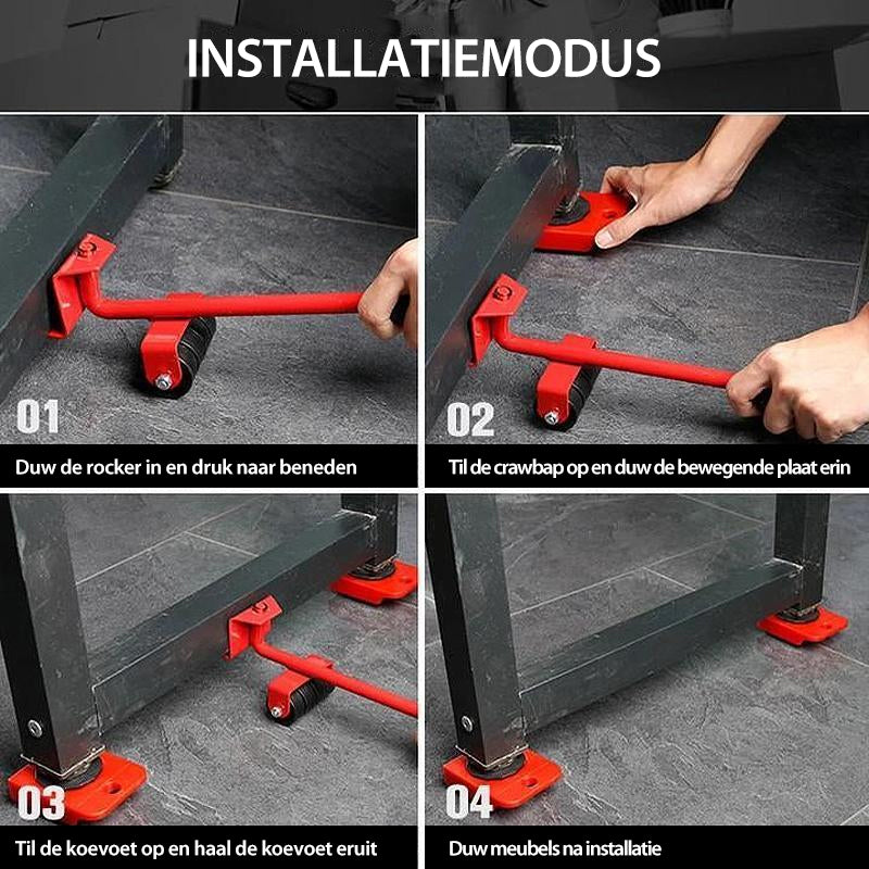 Gereedschapsset voor meubellifters, 4 pakketten Pack