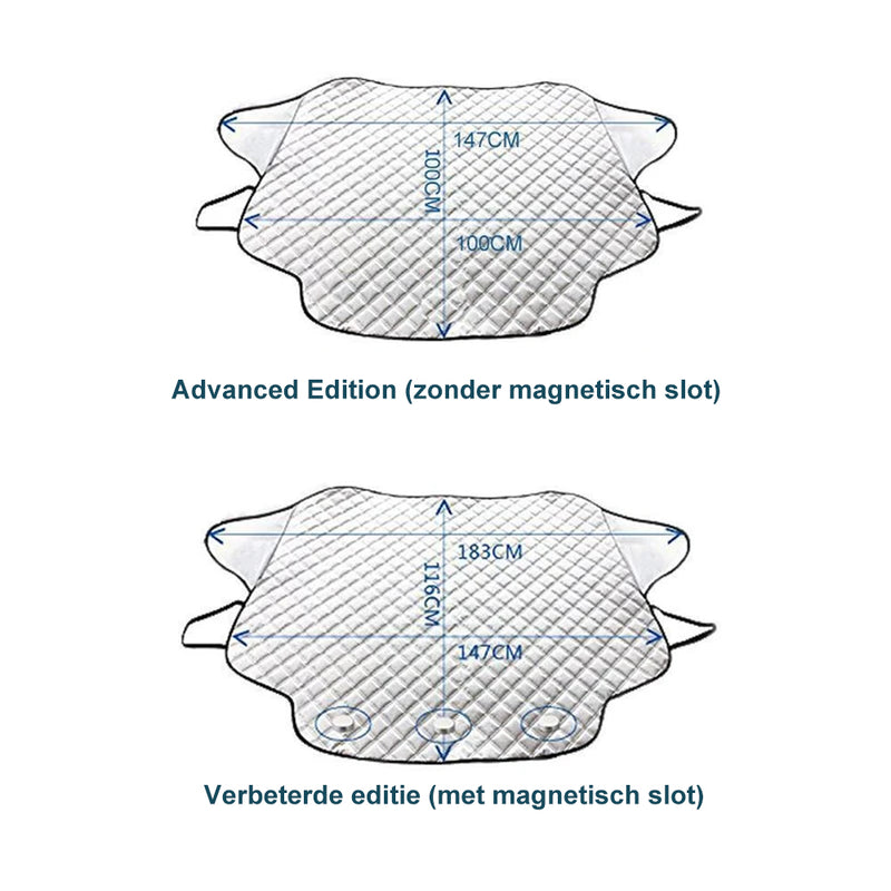 Magnetische autoruitafdekking