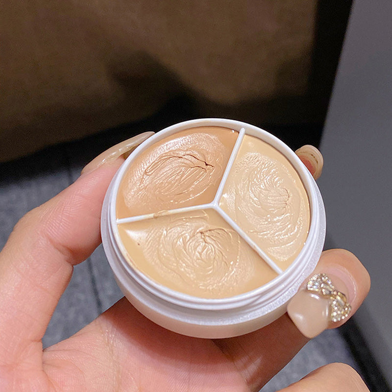 Tri-Color Concealer Palette Covers Acne Marks Donkere kringen