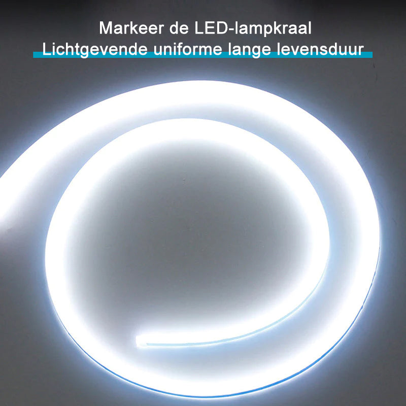 Dynamische LED-strip voor autokap