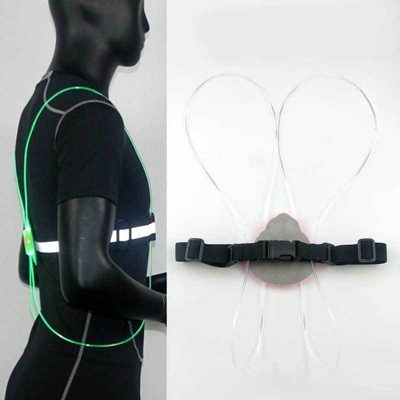 Meerkleurige verlichte reflecterende riem