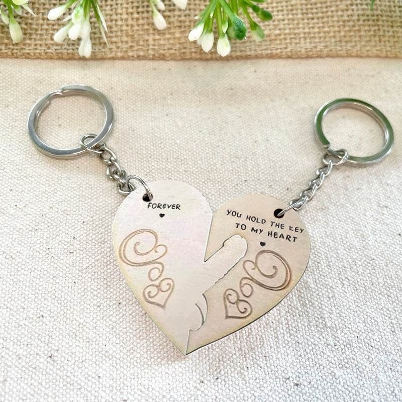Je hebt de sleutel tot mijn hart en voor altijd paar sleutelhanger