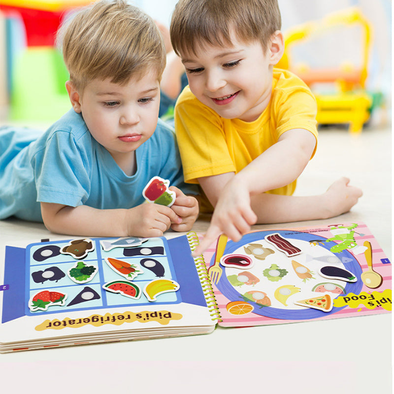 Druk boek voor kind om leervaardigheden te ontwikkelen