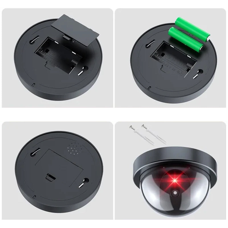 Gesimuleerde nep-beveiligingscamera met rood licht