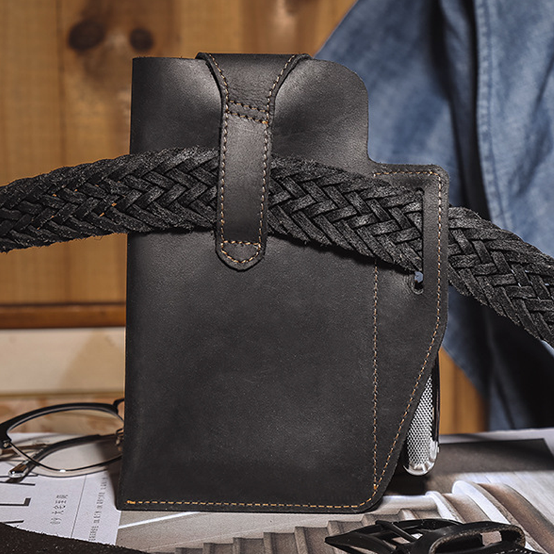 Herentas met retro riem en taille