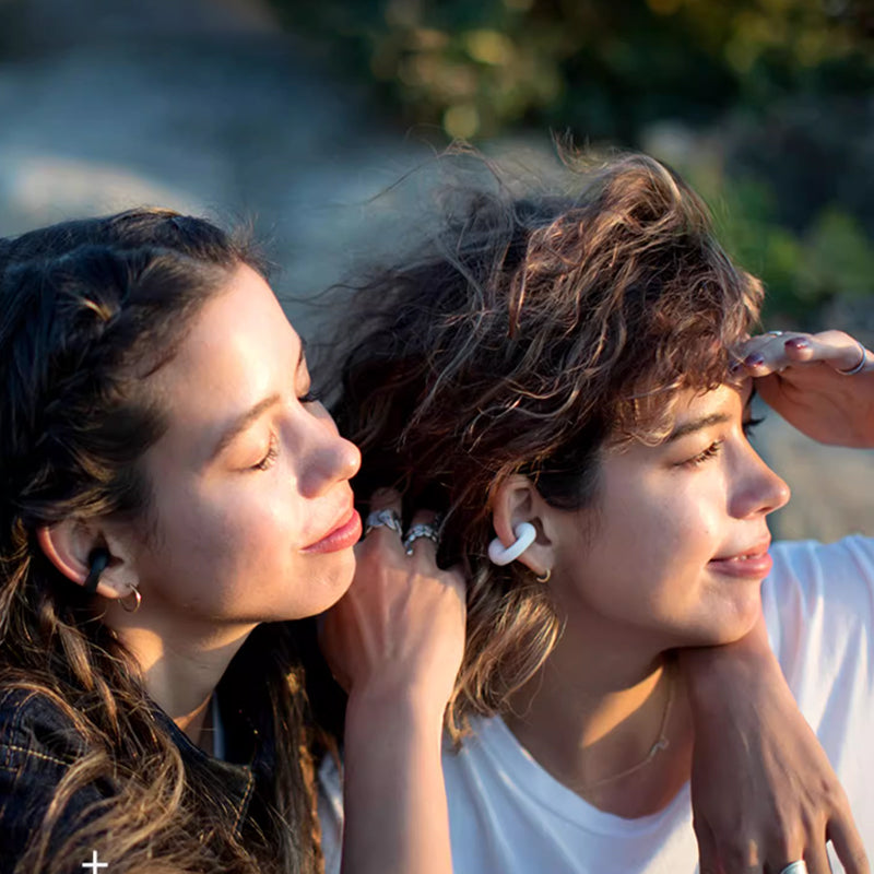 Draadloze Bluetooth-headset in het oor