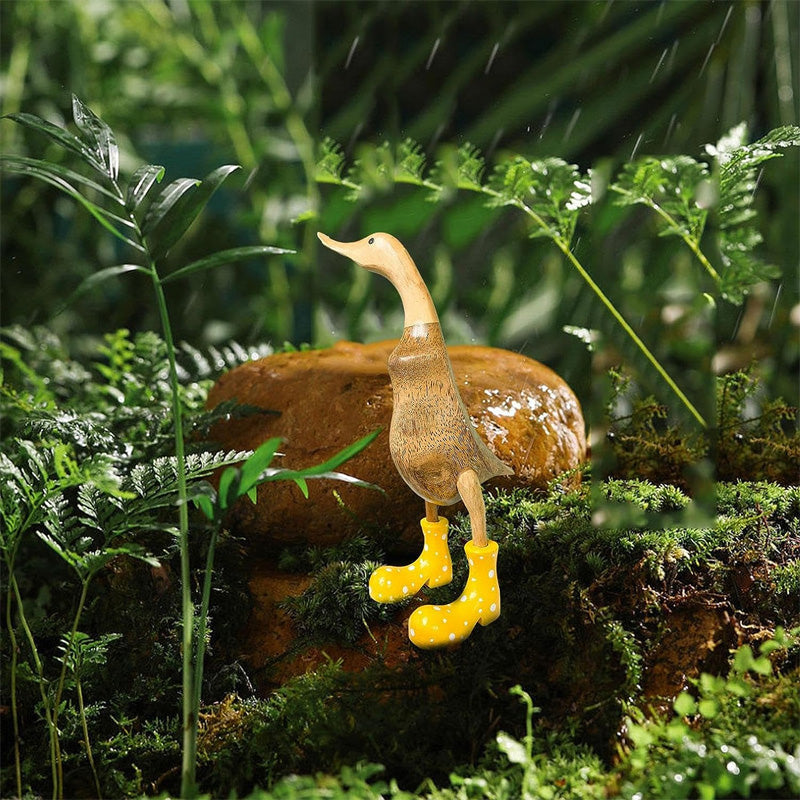 Handgesneden eendornament