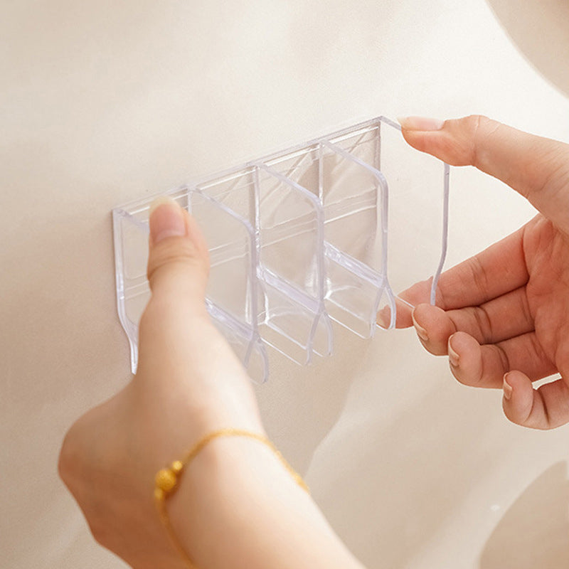 Aan de muur gemonteerde huidverzorgingsorganizer voor reinigingsmiddelen