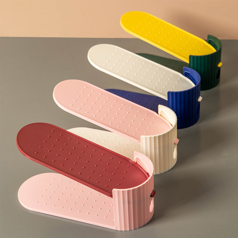 Dubbellaags verstelbaar schoenenrek