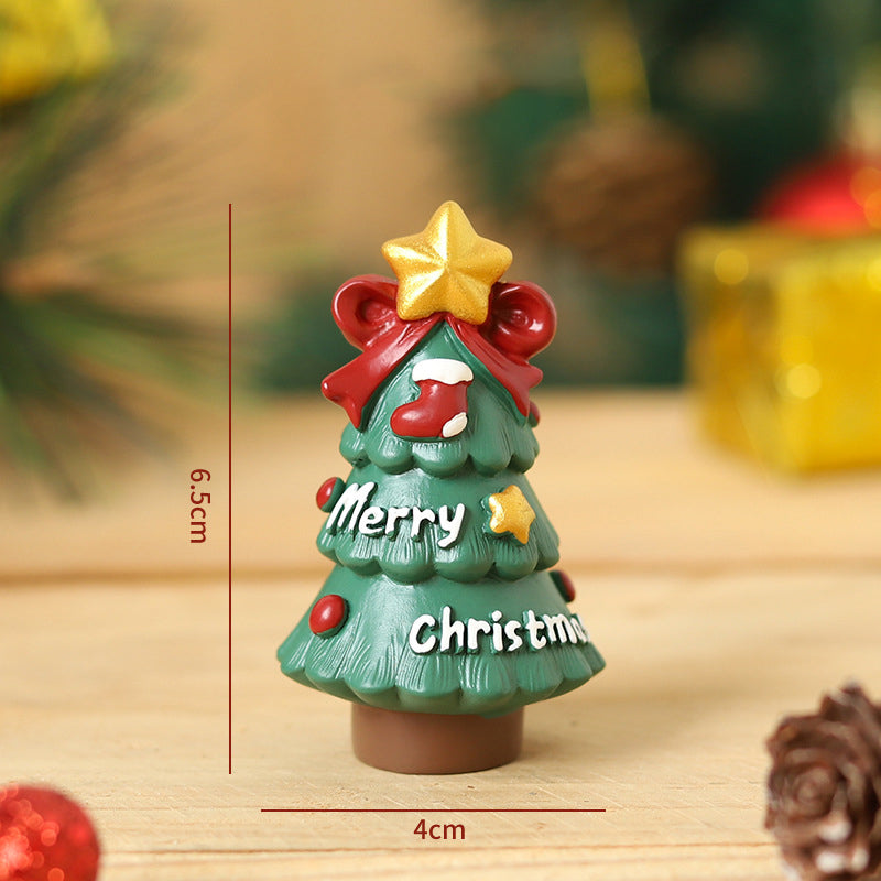 Handgemaakte dieren kerstman ornamenten