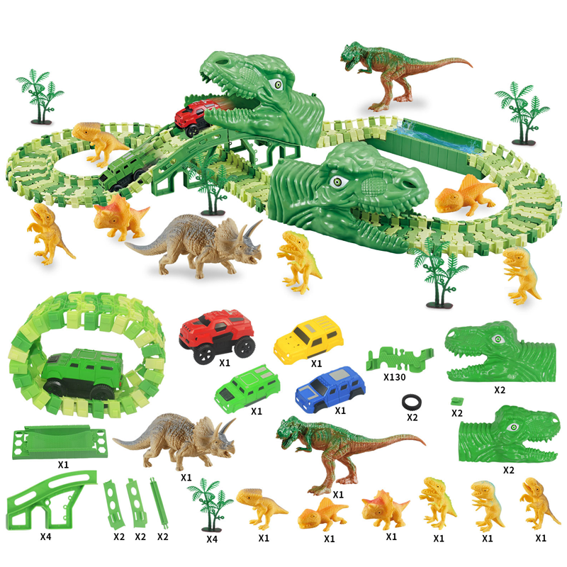 De supercoole dinosaurus racebaan