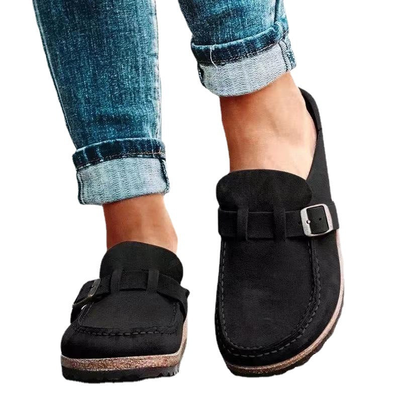 Retro sandalen van suède