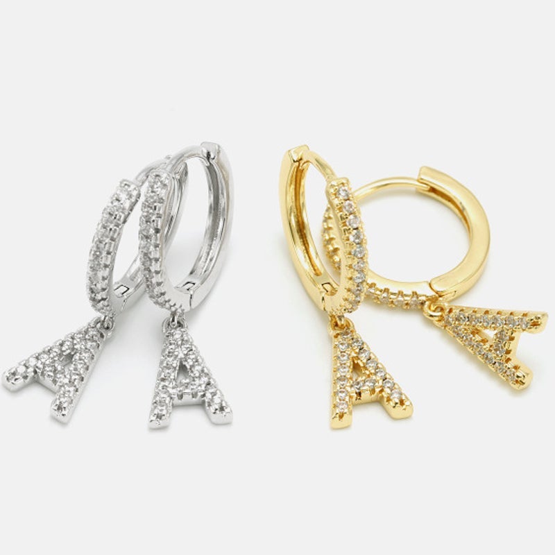 Alfabet Hoepel Oorbellen