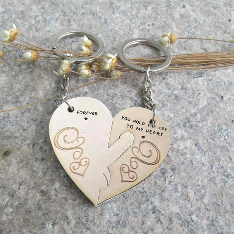 Je hebt de sleutel tot mijn hart en voor altijd paar sleutelhanger