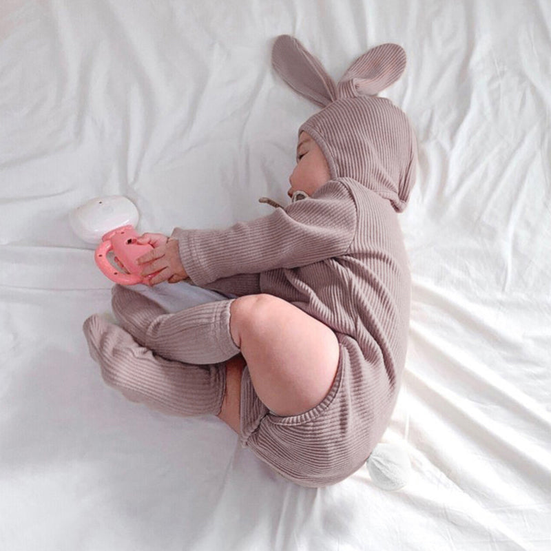 Bunny oren babybody met lange mouwen