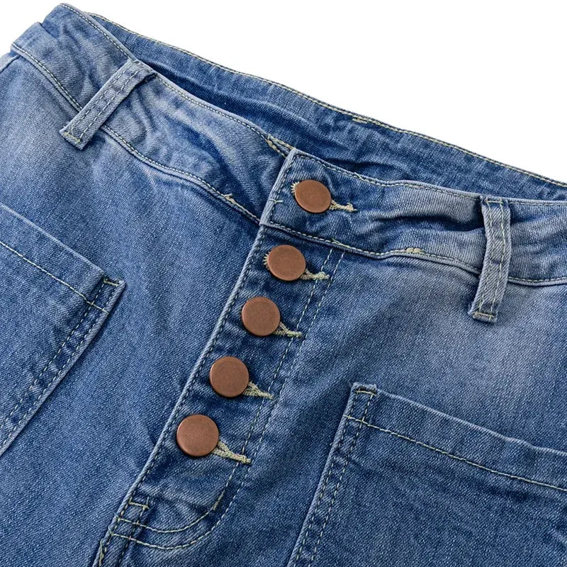 Flare-jeans met hoge taille