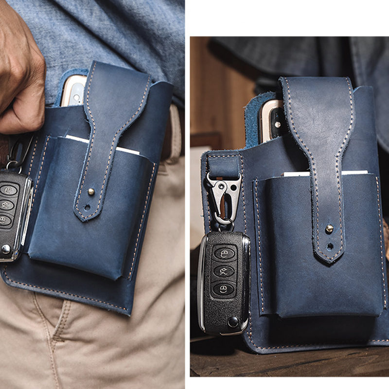 Herentas met retro riem en taille